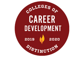 La Roche University’s Career Development College of Distinction badge.
